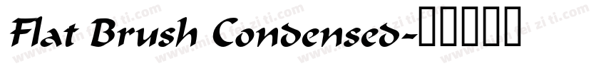 Flat Brush Condensed字体转换